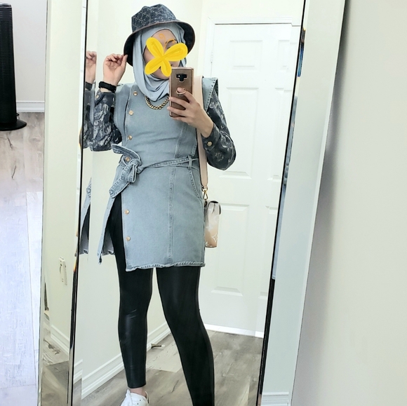 100% Authentic Gucci Canvas Bucket Hat Oscar Sz.M Denim - Picture 2 of 12